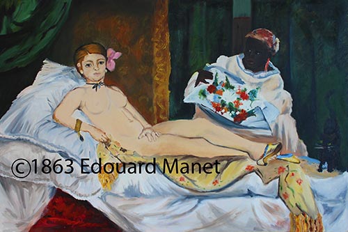 This painting is considered public domain today, but if Manet had internet in 1863 he might want to watermark his image